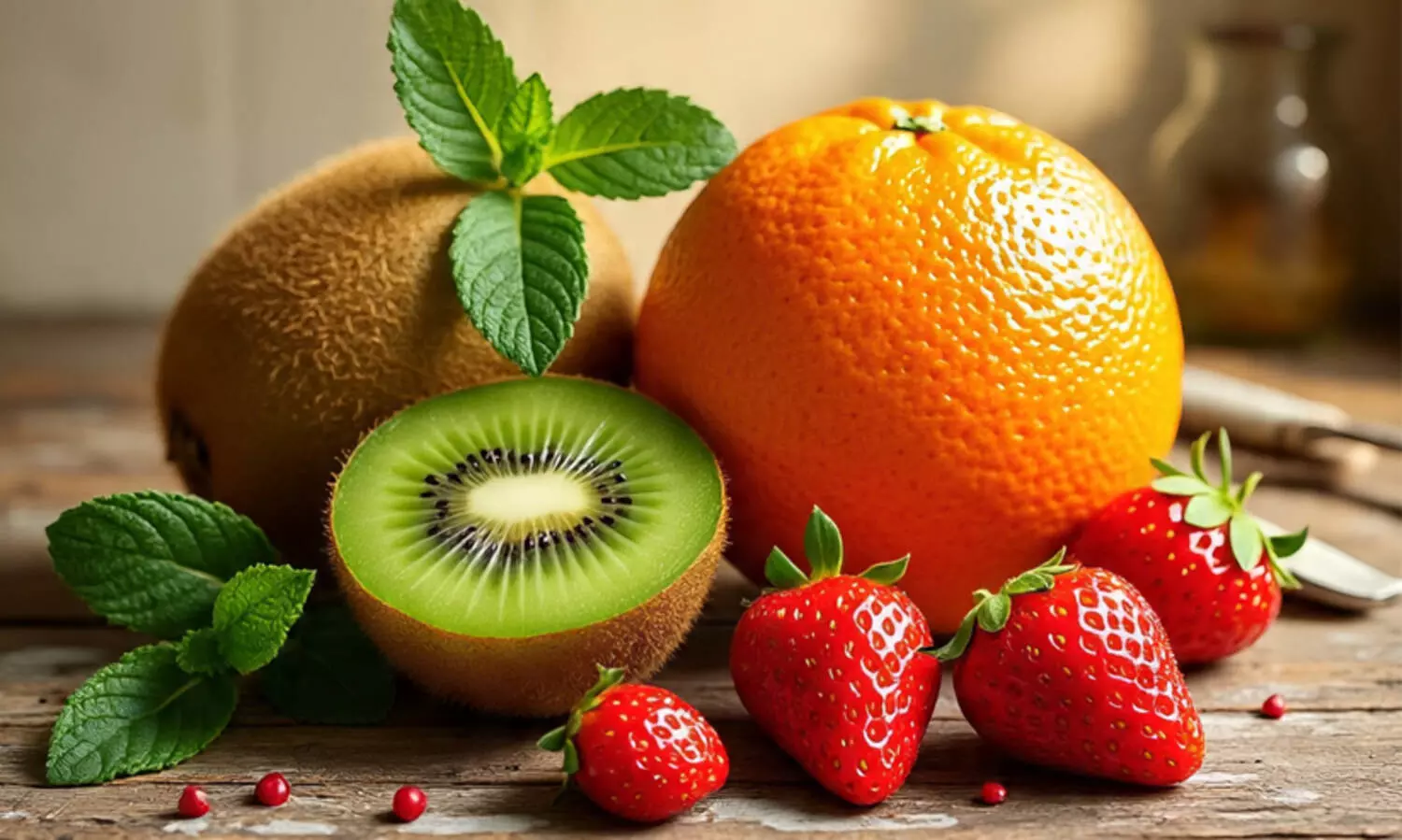 Kiwi, Orange, Strawberry: Which fruit has the most vitamin C