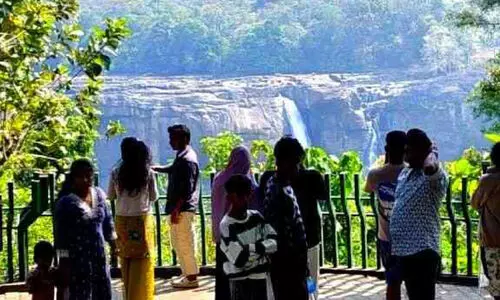 നീർച്ചാലായി അതിരപ്പിള്ളി വെള്ളച്ചാട്ടം; സഞ്ചാരികൾക്ക് നിരാശ