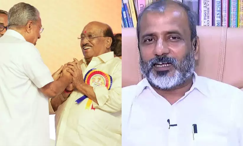 ‘വെള്ളാപ്പള്ളിയെ കാറിൽ കയറ്റിയിട്ടും ഈഴവ വോട്ടുകൾ ബി.ജെ.പിക്ക്, പിണറായിയുടെ കാലം മാറുന്നു’ -രൂക്ഷവിമർശനവുമായി ഇടതുസഹയാത്രികൻ അഡ്വ. ബി.എൻ. ഹസ്കർ ‘വെള്ളാപ്പള്ളിയെ കാറിൽ കയറ്റിയിട്ടും ഈഴവ വോട്ടുകൾ ബി.ജെ.പിക്ക്, പിണറായിയുടെ കാലം മാറുന്നു’ -രൂക്ഷവിമർശനവുമായി ഇടതുസഹയാത്രികൻ അഡ്വ. ബി.എൻ. ഹസ്കർ