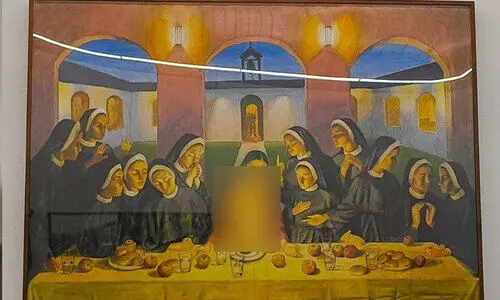 ബിനാലെയിലെ വിവാദ ചിത്രം പിൻവലിച്ചു; തീരുമാനം ക്രൈസ്തവ സഭകളുടെ എതിർപ്പിനെ തുടർന്ന്