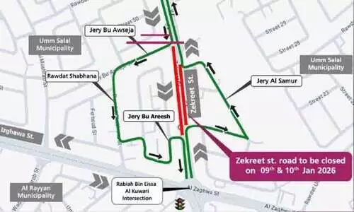 സെക്രീത് സ്ട്രീറ്റിൽ ഗതാഗത നിയന്ത്രണം