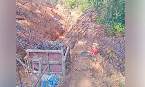 ആനമതിൽ നിർമാണം; കാട്ടാന കമ്പികൾ നശിപ്പിച്ചു