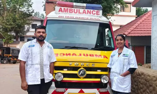 യു​വ​തി​ക്ക് ക​നി​വ് 108 ആം​ബു​ല​ൻ​സി​ൽ സു​ഖ​പ്ര​സ​വം