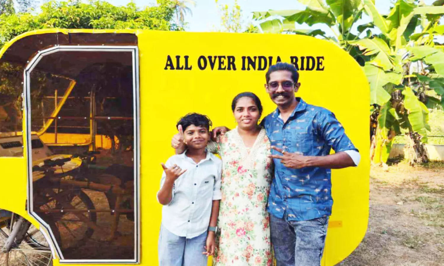 ഭിന്നശേഷി കുടുംബങ്ങൾക്ക് വീടുവെച്ചുനൽകാൻ സൈക്കിൾ കാരവനിൽ ഇന്ത്യായാത്ര