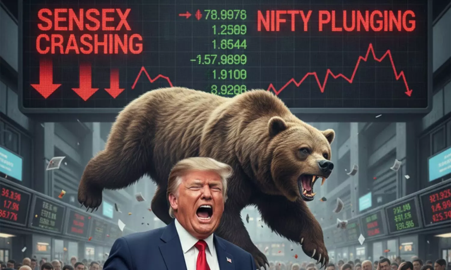 സെൻസെക്സ് തുടർച്ചയായി വീണത് അഞ്ച് ദിവസം, നിക്ഷേപകർക്ക് നഷ്ടം 6.8 ലക്ഷം കോടി