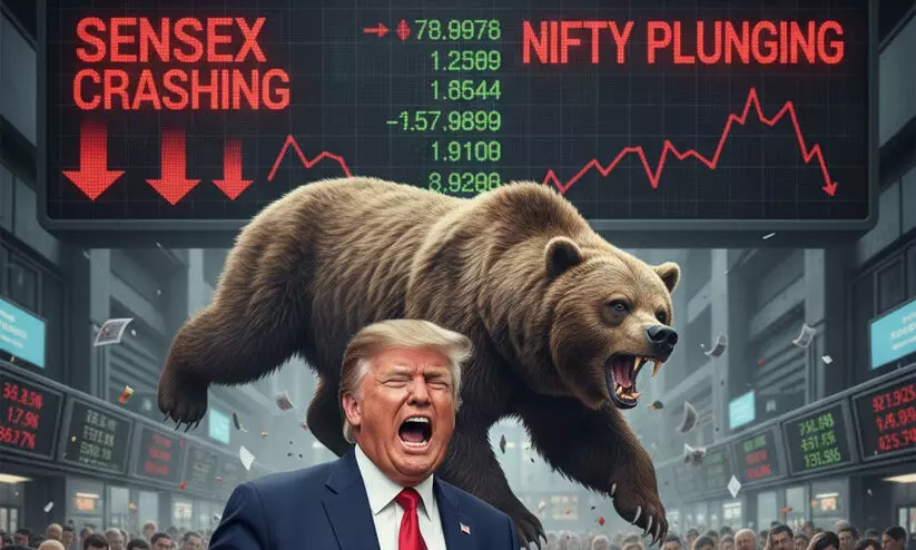 സെൻസെക്സ് തുടർച്ചയായി വീണത് അഞ്ച് ദിവസം, നിക്ഷേപകർക്ക് നഷ്ടം 6.8 ലക്ഷം കോടി സെൻസെക്സ് തുടർച്ചയായി വീണത് അഞ്ച് ദിവസം, നിക്ഷേപകർക്ക് നഷ്ടം 6.8 ലക്ഷം കോടി