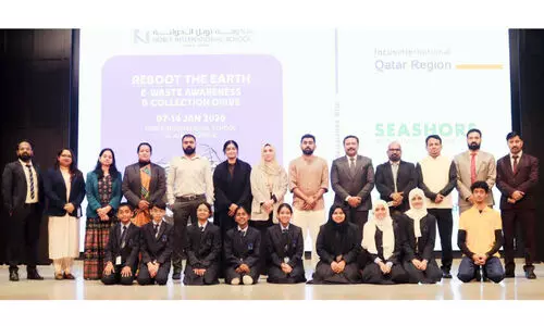 ഇ- ​മാ​ലി​ന്യ നി​ർ​മാ​ർ​ജ​ന മു​ന്നേ​റ്റ​വു​മാ​യി നോ​ബി​ൾ ഇ​ന്‍റ​ർ​നാ​ഷ​ന​ൽ സ്കൂ​ൾ