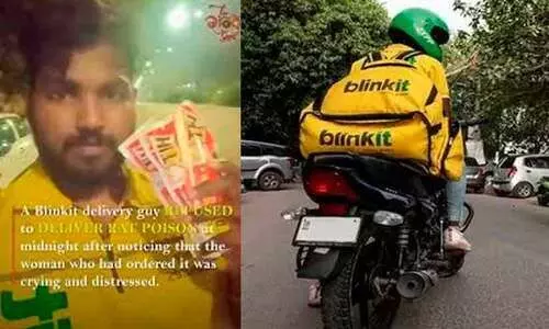 ഓൺലൈനിൽ എലിവിഷം ഓർഡർ ചെയ്ത് യുവതി; ഡെലിവറി ജീവനക്കാരന്‍റെ സമയോചിത ഇടപെടലിൽ രക്ഷപ്പെട്ടത് ഒരു ജീവൻ; വൈറൽ വിഡിയോ