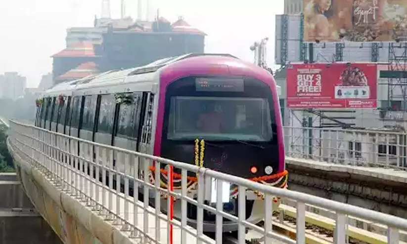 പിങ്ക് ലൈനിൽ റോളിങ് സ്റ്റോക്ക് പരിശോധന പിങ്ക് ലൈനിൽ റോളിങ് സ്റ്റോക്ക് പരിശോധന