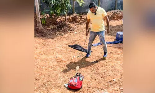 സ്കൂൾ ബാഗിൽ ഒളിച്ച് മൂർഖൻ; പരിഭ്രാന്തരായി വീട്ടുകാർ സ്കൂൾ ബാഗിൽ ഒളിച്ച് മൂർഖൻ; പരിഭ്രാന്തരായി വീട്ടുകാർ