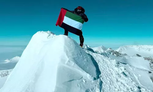 അന്റാർട്ടിക്കയിലെ ഉയർന്ന കൊടുമുടി കീഴടക്കി ഇമാറാത്തി പെൺകുട്ടി