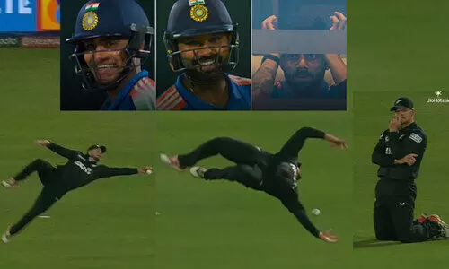 കോഹ്ലിയും തലയിൽ കൈവെച്ചു.. ഗ്രാവിറ്റി തിയറികളെയും വെല്ലുവിളിച്ച് െഗ്ലൻ ഫിലിപ്സിന്റെ ‘മിസ്സ്ഡ് ക്യാച്ച്’ കോഹ്ലിയും തലയിൽ കൈവെച്ചു.. ഗ്രാവിറ്റി തിയറികളെയും വെല്ലുവിളിച്ച് െഗ്ലൻ ഫിലിപ്സിന്റെ ‘മിസ്സ്ഡ് ക്യാച്ച്’