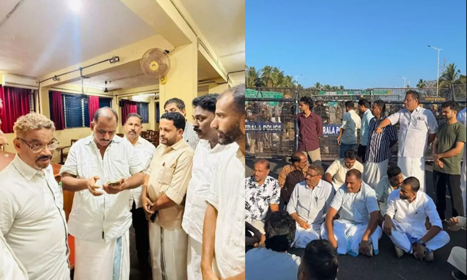 ആരിക്കാടി ടോൾ പിരിവ്: ദേശീയ പാത ഉപരോധ സമരത്തിനൊടുവിൽ എ.കെ.എം അഷ്റഫ് എം.എൽ.എ അറസ്റ്റിൽ