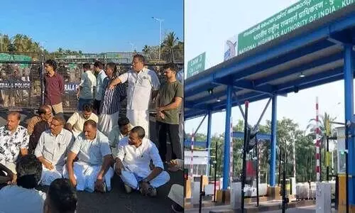 കാസർകോട് ആരിക്കാടി ടോൾ പിരിവ്; ദേശീയ പാത ഉപരോധിച്ച് പ്രതിഷേധം
