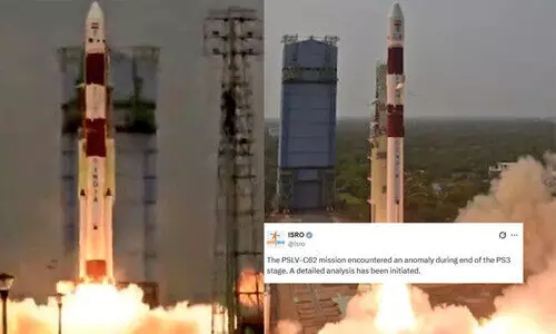 മൂന്നാം ഘട്ടത്തിൽ നിയന്ത്രണം നഷ്ടമായി; പി.എസ്.എൽ.വി -സി 62 ദൗത്യം പരാജയം
