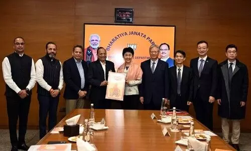 ചൈനീസ് കമ്യൂണിസ്റ്റ് പാർട്ടി പ്രതിനിധികൾ ബി.ജെ.പി ആസ്ഥാനത്ത്; ഗൽവാൻ സംഘർഷത്തിന് ശേഷം ആദ്യസന്ദർശനം