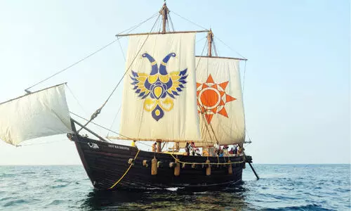 ച​രി​ത്രം കു​റി​ച്ച ക​ട​ൽ യാ​ത്ര; കൗ​ടി​ന്യ പാ​യ്ക്ക​പ്പ​ൽ നാ​ളെ മ​സ്ക​ത്തി​ൻ തീ​ര​മ​ണ​യും