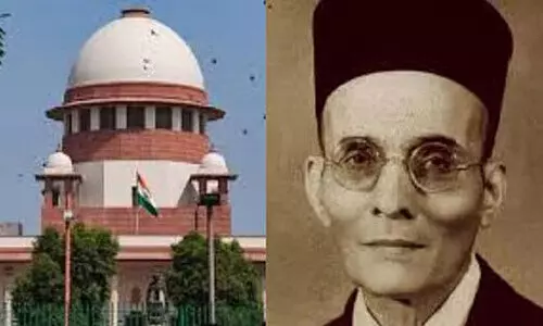 സവർക്കറുടെ ഛായാ ചിത്രം നീക്കണമെന്ന ഹരജിയിൽ തൊടാതെ സുപ്രീംകോടതി; കോടതിയുടെ സമയം പാഴാക്കുന്നതിനെതിരെ പിഴ ചുമത്തും