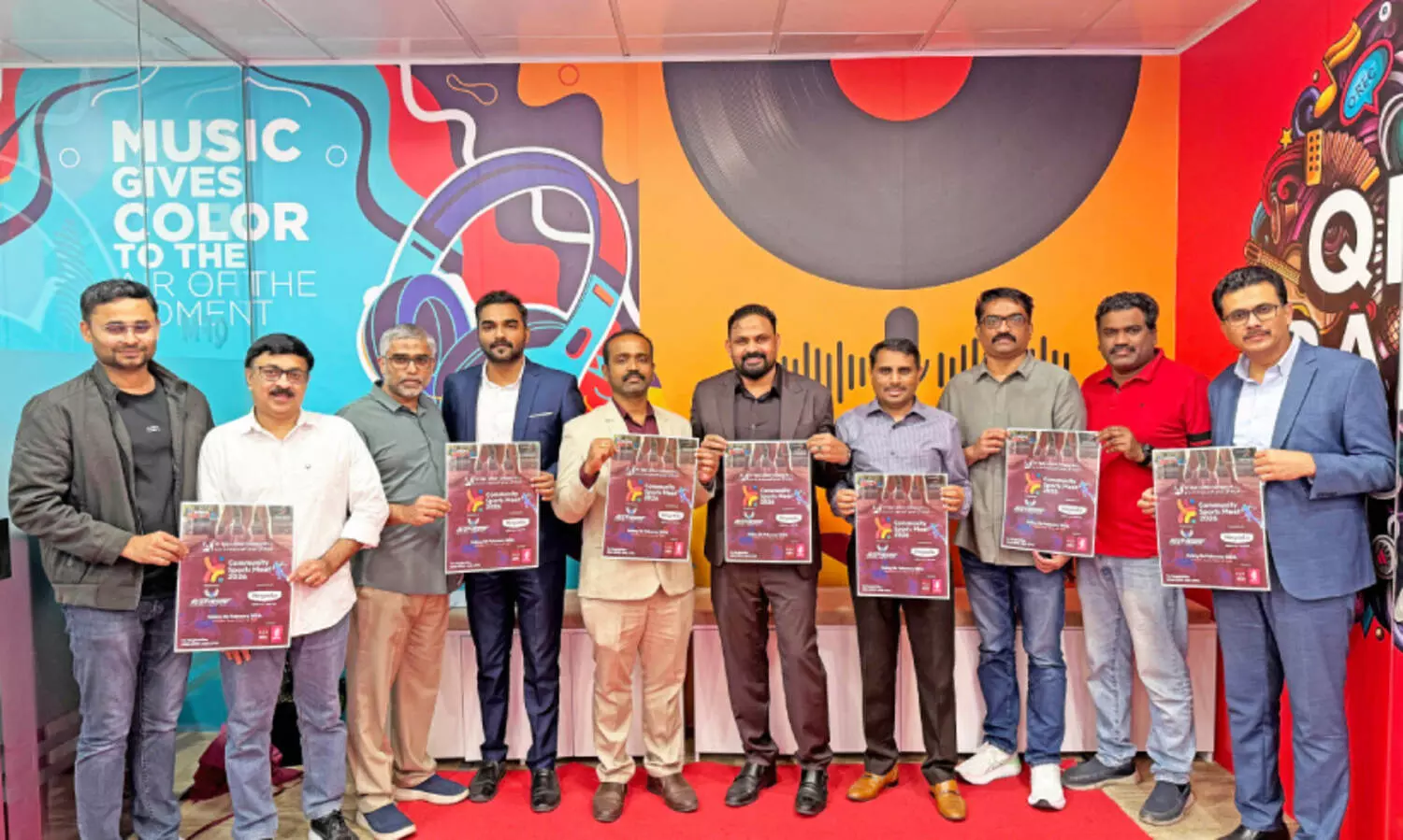 എ​ക്സ്പാ​റ്റ്സ് സ്പോ​ര്‍ട്ടി​വ് ക​മ്യൂ​ണി​റ്റി സ്പോ​ര്‍ട്സ് മീ​റ്റ് പോ​സ്റ്റ​ര്‍ പ്ര​കാ​ശ​നം