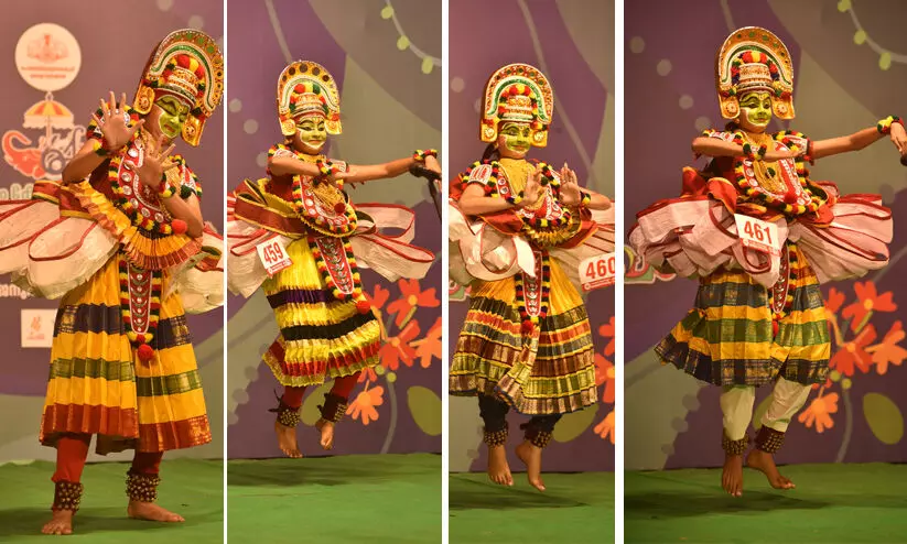 തുള്ളൽകാർക്ക് ഗ്രീൻ റൂമില്ല, കലിതുള്ളി രക്ഷിതാവ്; മരത്തണലിൽ അണിഞ്ഞൊരുങ്ങി വിദ്യാർഥികൾ തുള്ളൽകാർക്ക് ഗ്രീൻ റൂമില്ല, കലിതുള്ളി രക്ഷിതാവ്; മരത്തണലിൽ അണിഞ്ഞൊരുങ്ങി വിദ്യാർഥികൾ