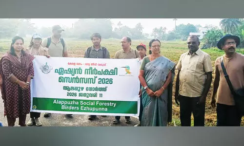 നീർപക്ഷികളുടെ കണക്കെടുപ്പ്; ജില്ലയിൽ എരണ്ടകളുടെ എണ്ണത്തിൽ വർധന