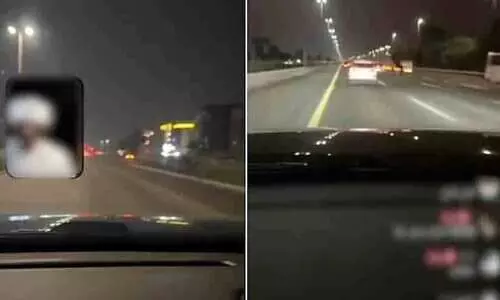 അ​പ​ക​ട​ക​ര​മാ​യ ഡ്രൈ​വി​ങ് ലൈ​വ്​; പി​ടി​കൂ​ടി പൊ​ലീ​സ്​