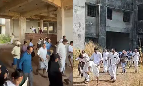 ഓടിക്കോ..അങ്ങോട്ടാരും പോകണ്ട.. പ്രേതം..! മെഡിക്കൽ കോളജ് കെട്ടിടത്തിൽ പ്രേതം..!; ഞെട്ടിക്കൽ സമരത്തിൽ ഞെട്ടി കാസർകോട്