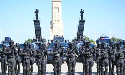 അറബ് ഗൾഫ് സെക്യൂരിറ്റി നാലാം പതിപ്പിനായി ഒമാൻ സംഘം യാത്രതിരിച്ചു അറബ് ഗൾഫ് സെക്യൂരിറ്റി നാലാം പതിപ്പിനായി ഒമാൻ സംഘം യാത്രതിരിച്ചു