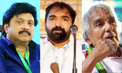 KB Ganesh Kumar, Oommen Chandy, Chandy Oommen KB Ganesh Kumar, Oommen Chandy, Chandy Oommen