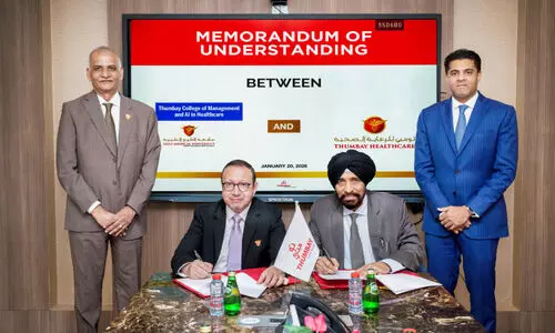 തും​ബെ കോ​ള​ജ് ബി​രു​ദ​ധാ​രി​ക​ൾ​ക്ക്​  ജോ​ലി ഉ​റ​പ്പാ​ക്കാ​ൻ ക​രാ​ർ