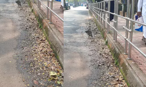 മെഡിക്കൽ കോളജ്: ശുചിമുറി മാലിന്യം റോഡിൽ പരന്നൊഴുകുന്നു