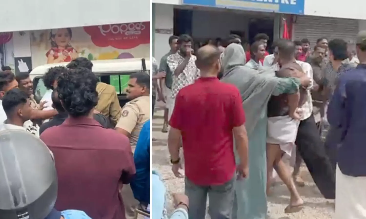 വാഹന പാർക്കിങ്ങിനെച്ചൊല്ലി തർക്കം, വധൂവരന്മാരുടെ ബന്ധുക്കളും നാട്ടുകാരും തമ്മിൽ കൂട്ടയടി