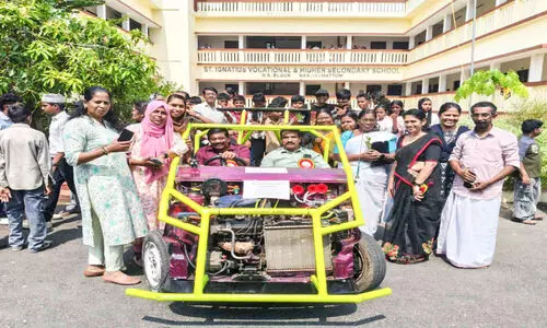 ബഗ്ഗി കാർ നിർമിച്ച് കാഞ്ഞിരമറ്റം   സെന്റ് ഇഗ്‌നേഷ്യസ്​ വിദ്യാർഥികൾ
