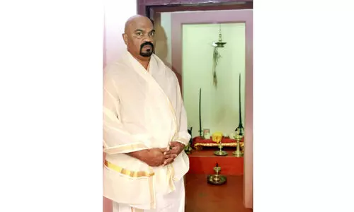 അമ്പലപ്പുഴ പള്ളിപ്പാനക്ക്​   ഒരുങ്ങി ഹരിദാസ് വേലന്‍പറമ്പ്