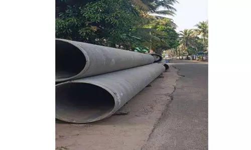 ഹരിപ്പാട് കുടിവെള്ള പദ്ധതിക്കുള്ള പൈപ്പുകൾ എത്തി