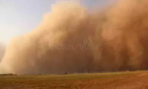 ശ​ക്ത​മാ​യ കാ​റ്റി​നും പൊ​ടി​പ​ട​ല​ത്തി​നും സാ​ധ്യ​ത