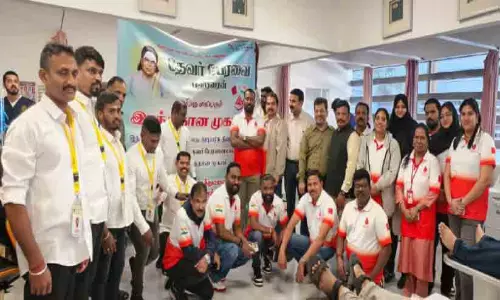 ബി.​ഡി.​കെ-തേ​വ​ർ പി​റ​വൈ ബ്ല​ഡ് ഡൊ​ണേ​ഷ​ൻ ക്യാ​മ്പ്