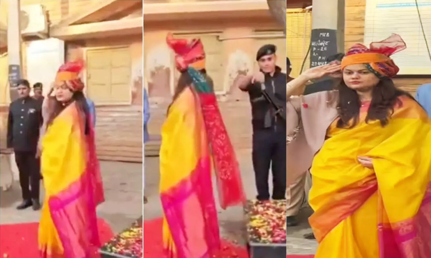 ദേശീയപതാക ഉയർത്തി സല്യൂട്ട് ചെയ്തതിൽ അബദ്ധം; ഐ.എ.എസ് ഒ​ന്നാം​ റാങ്കുകാരിയുടെ വിഡിയോ വൈറൽ