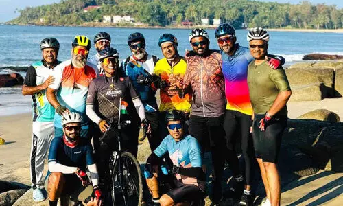 77ാം റിപ്പബ്ലിക് ദിനത്തിൽ77 കിലോമീറ്റർ സൈക്കിൾ റൈഡ്