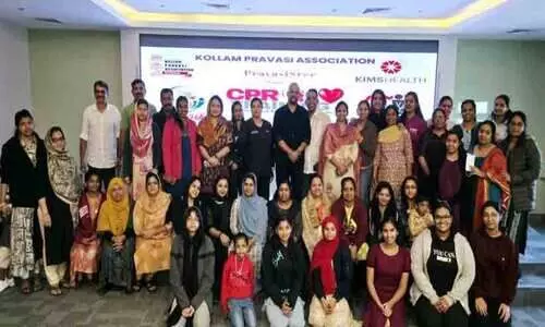 സി.​പി.​ആ​ർ ട്രെ​യി​നി​ങ് ക്ലാ​സ് ശ്ര​ദ്ധേ​യ​മാ​യി