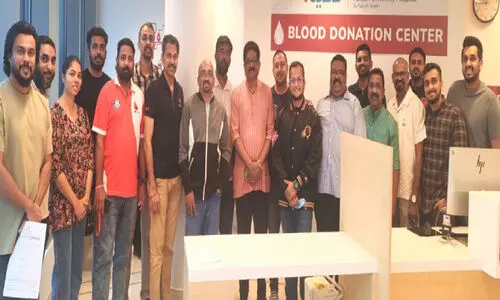 ര​ക്ത​ദാ​ന ക്യാ​മ്പ് സം​ഘ​ടി​പ്പി​ച്ചു