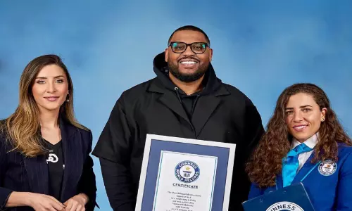 എ​ഫ്.​എ9.​എ​ൽ.​എ പാ​ട്ടി​ലൂ​ടെ ച​രി​ത്ര​നേ​ട്ടം; ഗി​ന്ന​സ് വേ​ൾ​ഡ് റെ​ക്കോ​ഡ് തി​ള​ക്ക​ത്തി​ൽ ബ​ഹ്‌​റൈ​ൻ റാ​പ്പ​ർ ഫ്ലി​പ്പ​റാ​ച്ചി