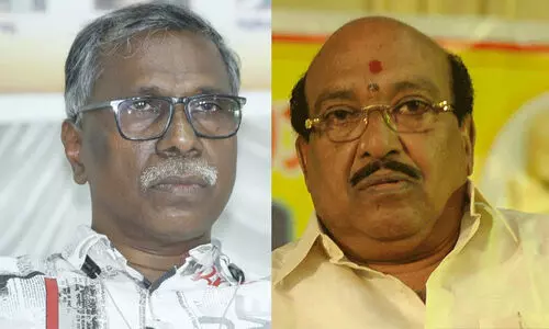 ‘വി.എസിന്റെയും എ.കെ. ആന്റണിയുടെയും വിഡിയോ കാണിച്ച ശേഷമാണ് വെള്ളാപ്പള്ളി വിദ്വേഷപ്രസംഗം നടത്തുന്നത്; സിപിഎം നൽകുന്ന പിന്തുണ ആശങ്കാജനകം’ -സുദേഷ് എം. രഘു ‘വി.എസിന്റെയും എ.കെ. ആന്റണിയുടെയും വിഡിയോ കാണിച്ച ശേഷമാണ് വെള്ളാപ്പള്ളി വിദ്വേഷപ്രസംഗം നടത്തുന്നത്; സിപിഎം നൽകുന്ന പിന്തുണ ആശങ്കാജനകം’ -സുദേഷ് എം. രഘു