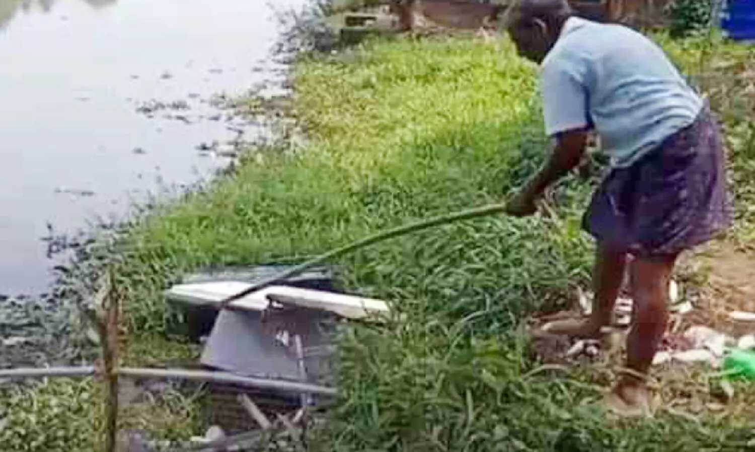 യുവതി നടത്തിയിരുന്ന മത്സ്യവിപണനകേന്ദ്രം സാമൂഹ്യവിരുദ്ധർ തകർത്തു