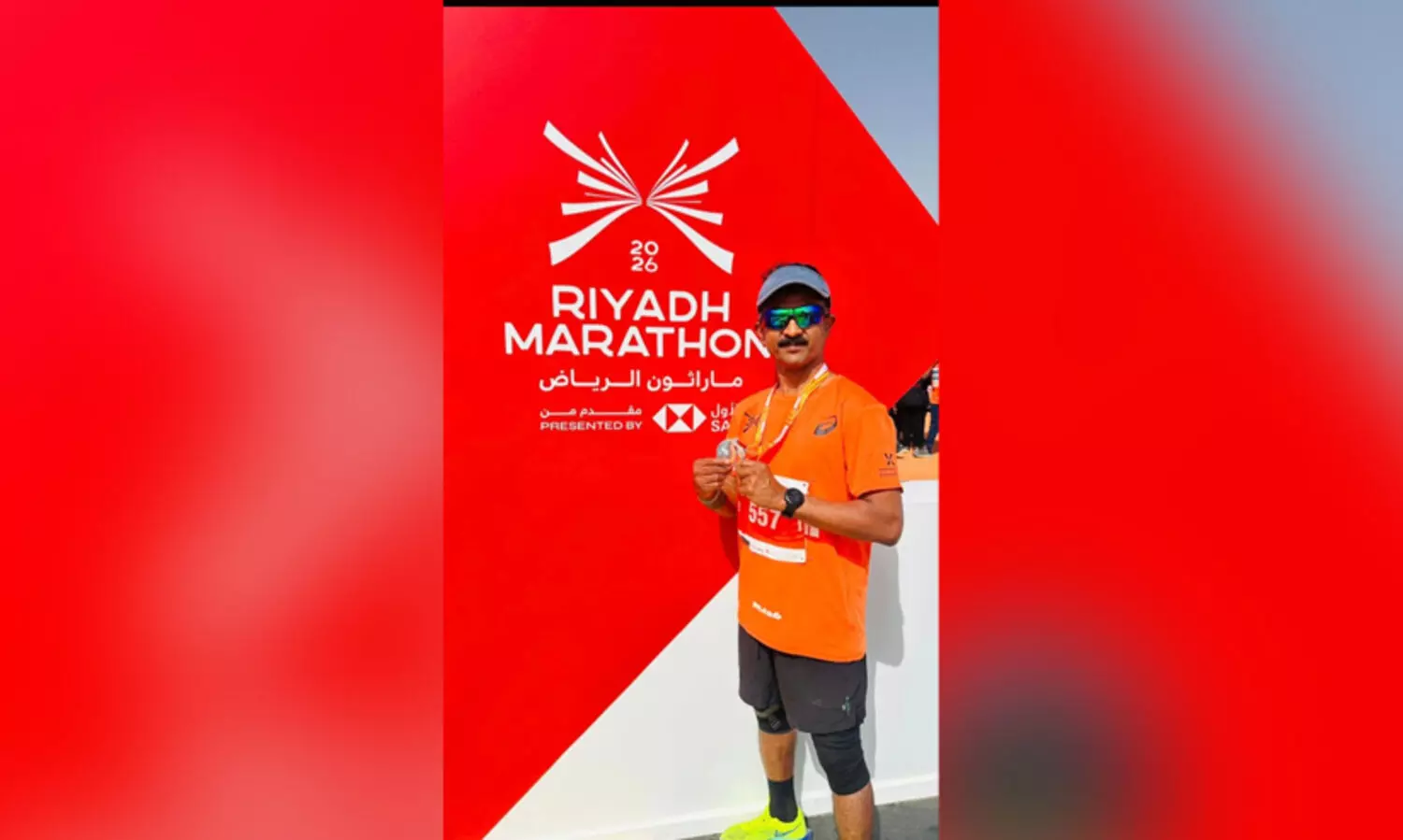 റിയാദ് മാരത്തണിൽ മലയാളിത്തിളക്കം; 42 കിലോമീറ്റർ ഓടിത്തീർത്ത് കരുനാഗപ്പള്ളി സ്വദേശി കബീർ