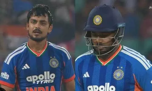 ബാറ്റിൽ ഫോമില്ല; വിക്കറ്റ് കീപ്പിങ്ങിലും സഞ്ജുവിനെ വെട്ടി ബി.സി.സി.ഐ ‘സർജിക്കൽ സ്ട്രൈക്ക്’ ...? കാരണം വിശദീകരിച്ച് ക്യാപ്റ്റൻ സൂര്യകുമാർ