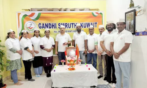 മ​ഹാ​ത്മ​ജി​യു​ടെ സ്മ​ര​ണ പു​തു​ക്കി ഗാ​ന്ധി സ്മൃ​തി കു​വൈ​ത്ത്