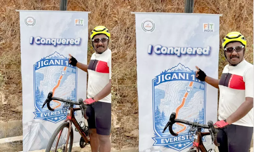 സൈക്കിൾ വെറുമൊരു വാഹനമല്ല; എവറസ്റ്റിന് സമാന ഉയരം കീഴടക്കി കെ.എസ്. സിവീജ് സൈക്കിൾ വെറുമൊരു വാഹനമല്ല; എവറസ്റ്റിന് സമാന ഉയരം കീഴടക്കി കെ.എസ്. സിവീജ്