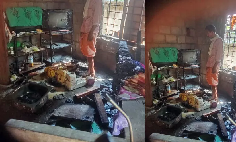 വീട് കത്തിനശിച്ചു