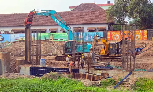 ജില്ല കോടതി പാലം; 110 പൈലുകൾ പൂർത്തീകരിച്ചു ജില്ല കോടതി പാലം; 110 പൈലുകൾ പൂർത്തീകരിച്ചു